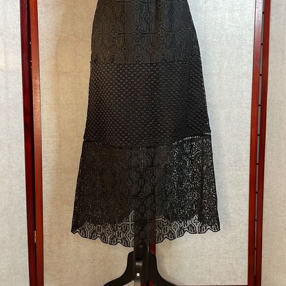 Anthropologie Joie Ardal Lace Sleeveless Midi Dress w/Cut Outs Like New (Size:4) - Picture 12 of 14